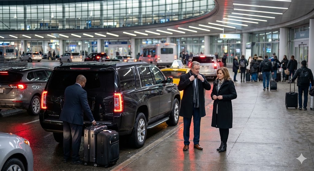 Woodstock airport taxi arriving at Toronto Pearson Terminal 1 departures