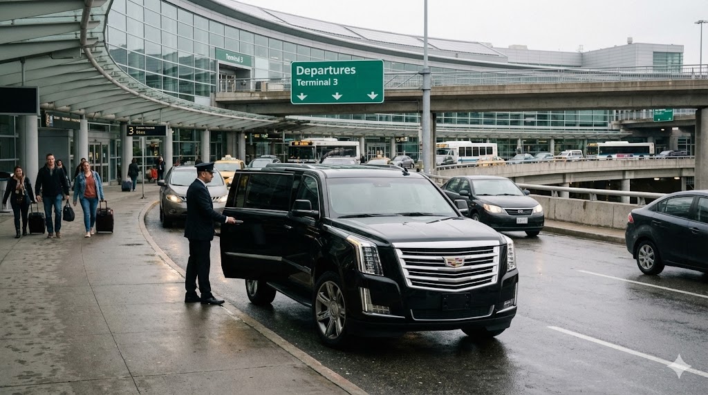 Brantford airport taxi at Pearson Terminal 3 departures